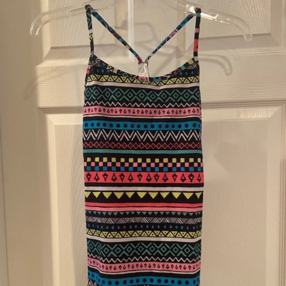 Ivivva tumbling tank, size 14, multi color